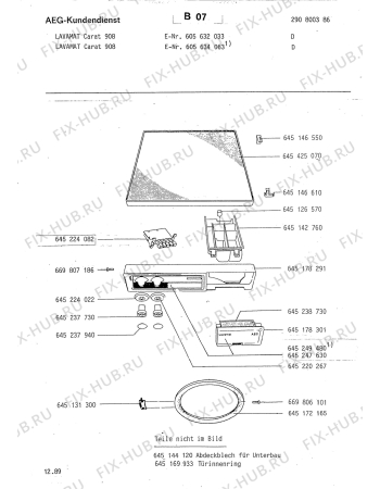 Взрыв-схема стиральной машины Aeg LAV961 W - Схема узла Section0